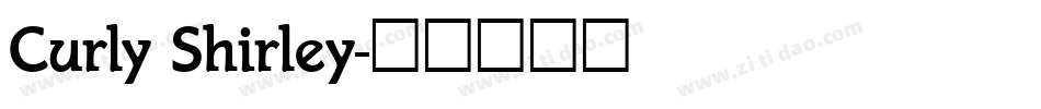 Curly Shirley字体转换